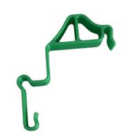 Tool-free Setup Trash Vent Clip Plastic Construction Improves Ventilation Easy Installation Trash Can Ventilation Clip žalia