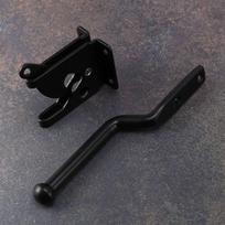 ABBY-10X Self Locking Gate Latch Automatic Heavy Force Lever Fence Gate Lock For Wood Fence Gate Door Latches Steel Black juoda