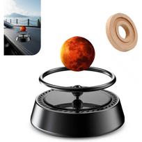 Solar Powered Levitating Earth Car Air Diffuser, Auto Rotation Planet Dashboard Decoration, Self-Adhesive Alloy Base, Gift for Car Home Mars