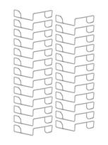 25/50PCS Fence Panel Clips Stainless Steel Fence Panel Wedges Fixing Clips Fence Wedges Anti-vibration Garden Tool Accessories