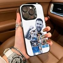 GOAT football player M-messi Phone Case For IPhone17  16 11 12 13 14 15 16 Pro Max Plus Cover Colored Silver Funda Bumber iPhone16E
