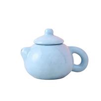 Exquisite Flower Porcelain Teapot 40ml Milk Tea Lid Accessories  Restaurant karališka mėlyna
