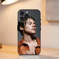 Singer H-Harry Styles     Phone Case For iPhone 17,16,15,14,13,12,11 Plus,Pro Max,XS,Soft Silicone Black Cover iPhone12PRO