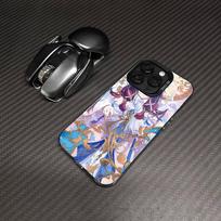 Genshin Impact Columbina For Iphone 15 14 13 Plus 17 16 12 11 Pro Max Matte Colored Silver Luxury Phone Cover iPhone 16 plus