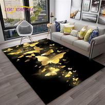 Luxury Dream Butterfly Flower Area Rug – Non-Slip Floor Mat for Living Room & Bedroom | Sofa Decor, Kids Play Rug, Home Carpet 60x90cm(23x35in)