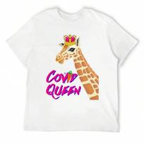 Covid Queen T-Shirt Sports Fans Custom T-Shirts Black T-Shirts For Men S įvairiaspalvis