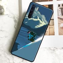 Skiing Snow Snowboard Ski Case For Oppo A18 A38 A58 A78 A98 A40 A60 A80 A16 A76 A96 A15 A17 A77 A74 A94 A54 A57S Cover OPPO A94 5G