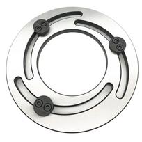 ABBY-CNC Lathe Chuck Soft Jaw Boring Ring, Three-Jaw Steel Adjustable Top