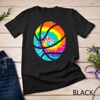 Basketball Tie Dye Shirt - Rainbow Trippy Hippie Tee Shirt Unisex T-Shirt Mens Womens Tees Top 4XL