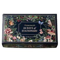 Stationery Advent Calendar 24pcs Collectible Calendar Winter Woodland Design with Gorgeous Envelope Accessories for Adults Teens (as the picture,L)