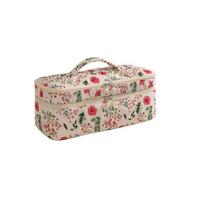 Dust-proof Hair Dryer Storage Bag Large Capacity Curler Storage Bag  Women Rose Red Flower