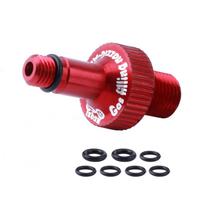 Mountain Bike Bicycle Rear Shock Suspension IFP Air Valve Adapter Tool raudona