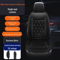 Žiemos pliušinis automobilio sėdynės šildytuvas: Storas ir šiltas, kelių greičių temperatūros valdymas. brown