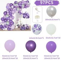 Purple Balloon Garland Arch Kit Birthday Wedding Party Decorations for Home Purple Balloon Kit Birthday Baby Shower Party Supply