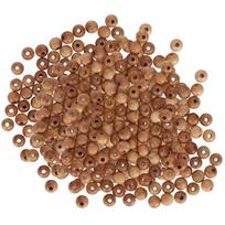 200 vnt. persikų medžio karoliukų DIY vėriniams, apyrankėms, pakabukams, rankdarbių priedai 0,6 cm