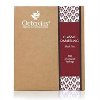 Octavius Earl Grey Juodoji Arbata - 100 Arbatos Pakelių | 100% Gryna ir Autentiška Darjeeling Arbata | Aukščiausios Kokybės Juodoji Arbata | 100 Arbatos Pakelių - (Po 2 g kiekvienas)