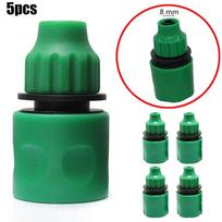 5*Plastic Garden Water Hose Quick Connector  Irrigation Adapter Connector 5pcs
