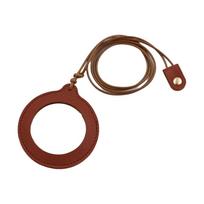 Portable Magnifier with Protective Case Leather Strap Vintage Leather Necklace Magnifying Glass Simple Handmade