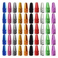 M63K-50 PCS Bicycle Presta Valve Cap Bicycle Bike Tire Caps French Style Cap Dust Covers Random Color