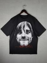26 Kurt Cobain Nirvana T-shirt size Large Big face double sided black Unisex T-Shirt XXXXL