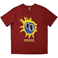 Primal Scream T Shirt Screamadelica Officially Licensed Mens Red Tee Rock Merch S