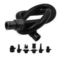 6Pcs Air Valve Adaptor for SUPBoard Inflatable Pump Adapter Paddle Boat Kayak Air Valve Pump Connector Tire Air Compressor Kits juoda