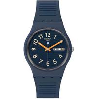 Swatch Mens Womens Watch Trendy Lines at Night Blue SO28I700 mėlyna