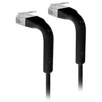 Ubiquiti tinklo patch kabelis 0.1m sulenkiamas juodas