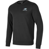 Skechers Basic Sports Series Round Neck Pullover Fleece Long Sleeve Sweatshirt Men sweatshirt Carbon-Black P424M180-0018 M