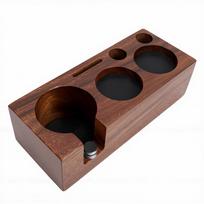 Coffee Tamping Station Wood Tamper Storage Holder Stand for 51mm 53mm Portafilter Tamper Distributor Home Cafe