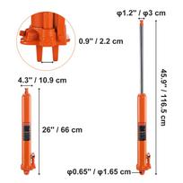 SucceBuy Hidraulinis ilgas cilindrinis domkratas 3/8 tonos variklio keltuvas su vieno stūmoklio siurbliu ir šakės pagrindu Hidraulinis cilindrinis domkratas 8T Single Pump
