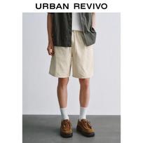 UR2026 Men's Drawstring Denim Casual Shorts 32 ryžiai baltos spalvos