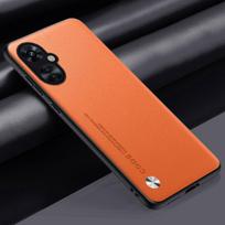 Luxury PU Leather Case For OnePlus Nord CE 3 Lite N30 5G Back Cover Silicone Protection Phone Case For One Plus Nord CE3 Lite For Nord CE 3 oranžinė