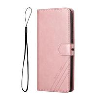 OPPO Reno 12 13 Pro 5G dėklas Odinis atverčiamas dėklas ant Coque OPPO Reno13 12 Pro Reno 13 13Pro 13F 12F 12FS Magnetinis piniginės dangtelis for Reno 13 5G rožinio aukso spalvos