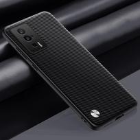 Luxury PU Leather Case For Xiaomi Poco F5 Pro Back Cover Silicone Full Protection Phone Case For Redmi K60 PocoF5 Pro 5G F5Pro For Poco F5 matinė juoda spalva