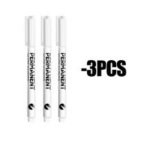 3/6Pcs White Marker Paint Pens Waterproof Permanent Marker Pen Highlight Marker Pen Acrylic Paint Pen Painting Graffti Markers