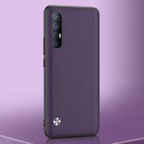 OPPO Reno 3 Pro 5G dėklas Prabangus odinis telefono dėklas, skirtas OPPO Find X2 Pro X2 LIte Neo silikoninis dangtelis, atsparus smūgiams Find X2 Lite violetinė