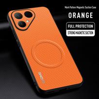 For Tecno Pova Curve 2 5G Case Luxury Car Magnetic Holder Phone Case For Tecno Pova Curve2 Silicone Shockproof Back Cover Coque Tecno Pova Curve 2 oranžinė