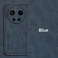 Skirta Xiaomi Mi 17 Ultra dėklas, prabangus PU odos telefono dėklas, skirtas Xiaomi 17 Ultra 5G, galinis dangtelis, silikoninis, atsparus smūgiams, pilna apsauga For Xiaomi 17 Ultra mėlyna
