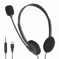 With Microphone USB Computer Headphone Noise Cancelling Wire Control Wired Headset Earpiece Stereo Sound Gaming Headset juoda