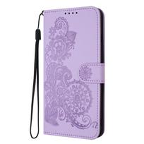 For Xiaomi 14T Pro Case Paisley Leather Flip Stand Case on For Xiomi 14TPro Wallet Cover Xiaomi14T 14T Pro Phone Cover Coque For Xiaomi 14T šviesiai violetinė spalva