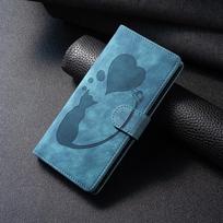 Flip Case on For Coque Xiaomi Redmi 14C Case Cute Cat Pattern Leather Book Cover For Xiomi Xiaomi Redmi 14C Card Slots Bags Capa For Xiaomi Redmi 14C mėlyna