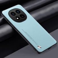 Prabangus PU odos dėklas Xiaomi Redmi Note 14 Pro Plus 5G nugarėlės dangtelis Silikoninis telefono dėklas Redmi Note 14 Pro 4G Poco X7 Pro Note 14 Pro Plus dangaus mėlyna spalva