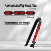 LUTU Mtb Forks, Bicycle Forks, Mountain Bikes 29 27.5 26 Road 700C Cycling Fork, Rigid, Disc Brake Bike Accessories Parts Black Red