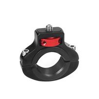 Reinforced Bicycle Handlebar Mount 1/4 Screw for GoPro 13 12 Insta360 X5 X4 DJI OSMO 360 Camera Mobile Phone Motorcycle Holder Motocycle raudona