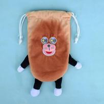 Duonos vagies pliušinis žaisliukas raktų pakabukas su mielu animacinio stiliaus dizainu vaikams ir kolekcionieriams Drawstring Bag