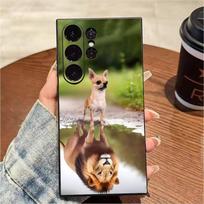 C-Chihuahua Funny Memes Phone Case For Samsung S25,S24,S21,S22,S23,S20,Ultra,S26,Plus,Fe,Note,5G Black Cover Samsung S24ULTRA