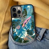 Summer Plant Palm Green Leaf Aloha Soft Phone Case for iPhone 17 Air 16e Pro max 15 Pro 13 14 Plus 11 12 MagSafe Magnetic Coque iPhone 14pro