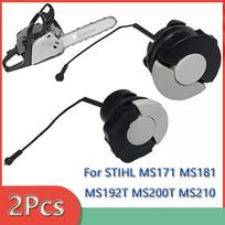 2Pcs Fuel Oil Cap Kit Fit For STIHL MS171 MS181 MS192T MS200T MS210 MS211 MS230 MS250 Chainsaw Grass Trimmer Tool Parts Tank Lid