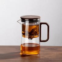 Bonston- elegant cup insulation separation bubble teapot heat-resistant glass teapot simple filter tea cup 500ml